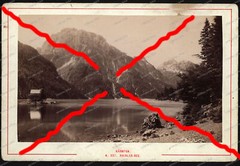 Kabinett-Foto-Raibler-See-Kärnten-Österreich-Alois Beer-Klagenfurth-1885-2