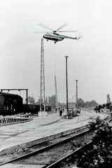 Photo Print GDR Bernau 13×18 Station Electrification Interflug approx. 1987 #65_2404r