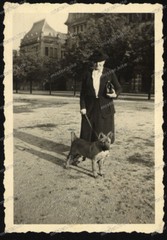 Stuttgart-Downtown-Building-Architecture-Woman-Dog-1930s
