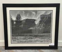 Custom Framed Fine Art Black & White Photograph of Yosemite Valley