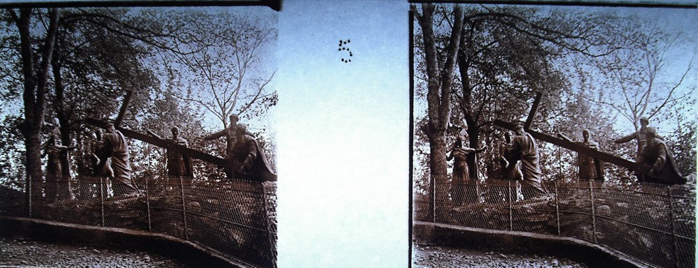 Photography c1920 Path Cross Of Espelugues Simon Aid Jesus Chirst