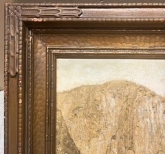 Antique ‘Gates of YOSEMITE El Capitan’ Hand Colored MAMMOTH ALBUMEN Photograph