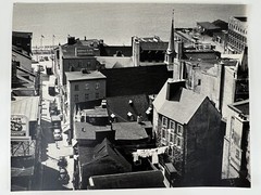 Vintage Large Black & White Photograph Photography Print Seaside Nautical Town