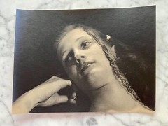 Art Deco 1920~1930s Photograph Up Close Veiled Portrait H. Richardson Cremer