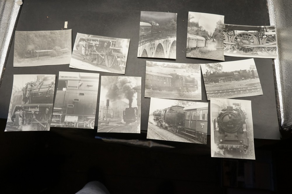 Photo Steam Locomotive Bundle Lot GDR 1985 Ride 62 015 Train Railway Bridge Pictures Old