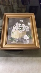 Rare Wallace Nutting Hand Colored Photo Floral #3563, all original.  