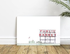 Seattle Washington – Public Fish Market Sign – Travel, Wall Art, Photography