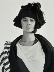 High Fashion Model 13 7/8 x 11 Photograph-C. 1980s-Mark Bugzester