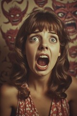 5 ~ 4X6 Glossy HORROR Fine Art ‘ SCREAM QUEEN ‘ Photo FANTASY Set ! 211359085