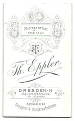 Photograph Th. Eppler, Dresden-N., Hauptstr. 24, Portrait of a Young Child i