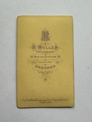 orig. CDV photo photograph picture old Mr. Mann fashion around 1880 Dresden Müller