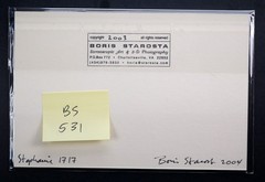 Boris Starosta 3D Stereoview – Stephanie 1717 – nude black model signed 2004