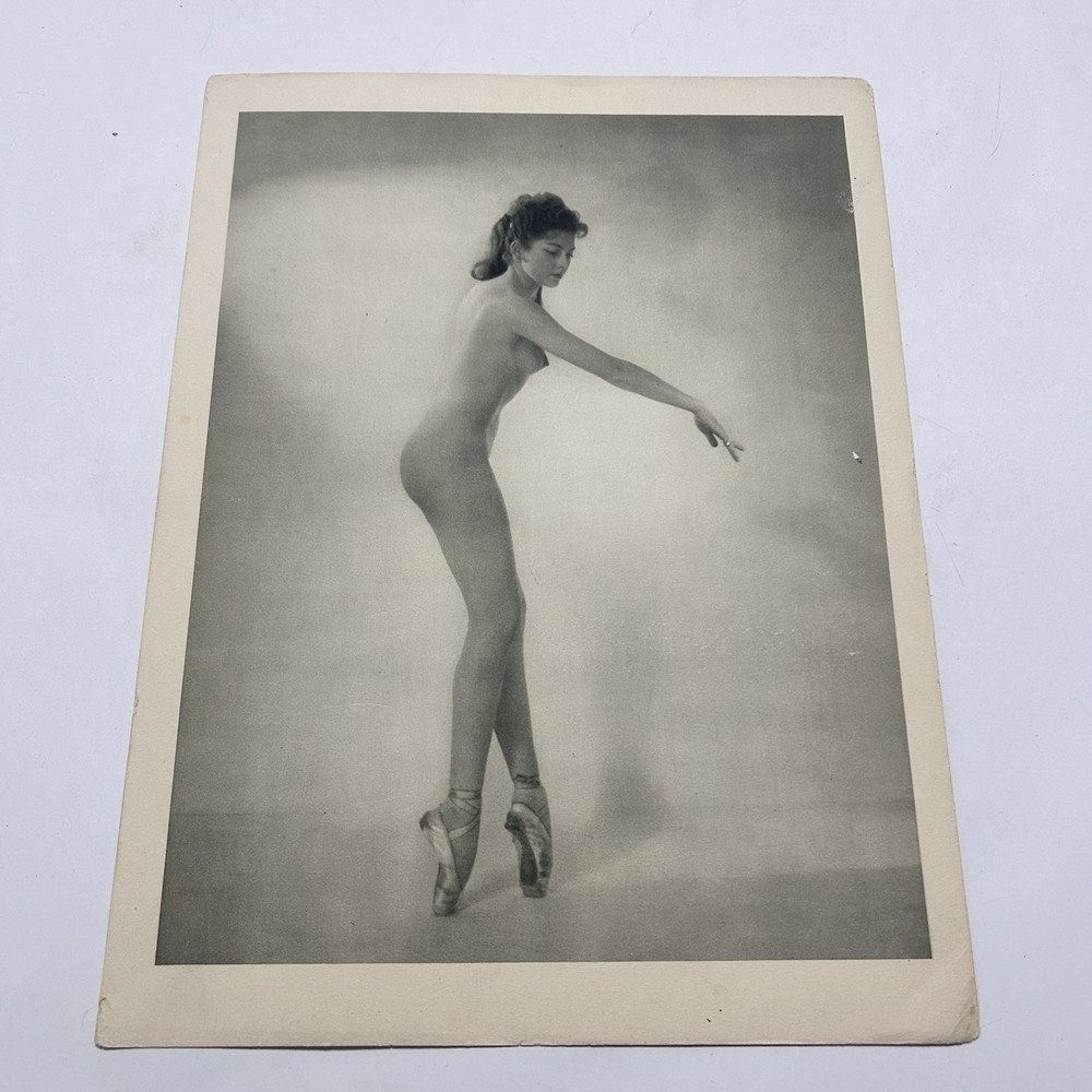Vintage 20th Century BN Dance 20×30 Ballerina Art Nude Photography Print