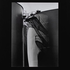 Gisela Franke Berlin Tempelhofer Weg Photograph 1986 Tank Farm Black White