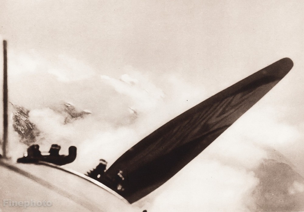 1931 Vintage 11×14 AVIATION AIRPLANE Aerial Cloud Germany Photo Art ~ URNST UDET