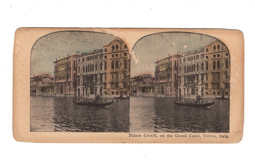 Stereoscopy Palazzo Cavalli / Grand Canal / Venezia Venice / Italy