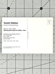 Tenesh Webber Art Announcement Card March 2000 Photography