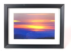 CALIFORNIA SUNSET, 4×6 » MATTED AND FRAMED PRINT, READY TO HANG, GREAT GIFT