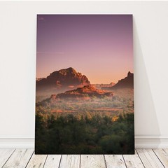 Bell Rock Sunrise, Sedona Arizona Landscape Photo, Bell Rock Trail Fog, Wall Art
