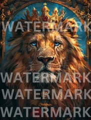Digital Image Picture Portrait Animal Lion The King Wallpaper Photo AI Art