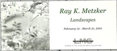Ray K. Metzker (1931-2014) Art Announcement Card Feb. 2001 – Landscapes