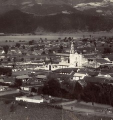Larger size C. B. WAITE photo, MEXICO, Amecameca and Iztaccihuatl, Vintage fine