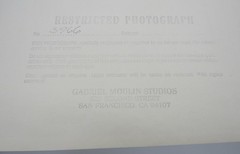 Vintage Gabriel Moulin Studios stamped photograph theater interior 8×10″