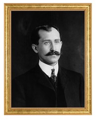 Orville Wright Photograph in a Aged Gold Frame