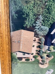 Professional Aerial Photo of a Midwest Lake Home Mansion Framed 23″x18.5″ 2000