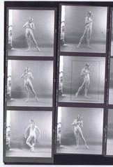 NEWLY FOUND! Hendrickson PHOTO Contact Sheet Proof & Negs BODYBUILDER BALLERINA