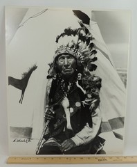 SURVIVORS of LITTLE BIGHORN Signed 16×20″ Photographs by Bill Groethe 1948 Set