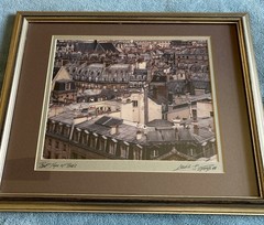 Original Vintage Photo «Roof Tops of Paris» by Louis J. Spear (1984) – Signed