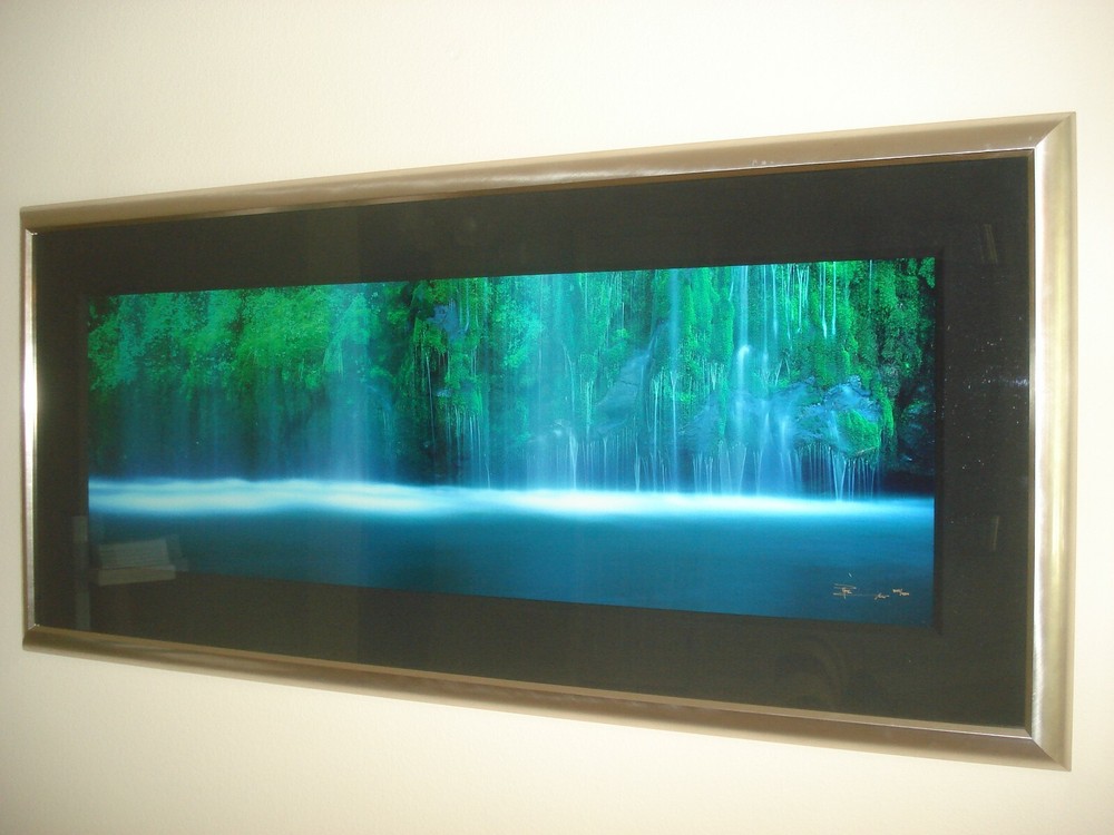 Peter Lik – Tranquility  #509/950 –  Silver Frame 1.5 Meter w/COA Mossbrae Falls