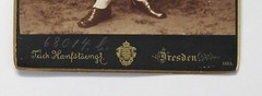 2 photographs Hanfstaengl Dresden 1885 portrait Ernst v. Seydewitz & wife Ella