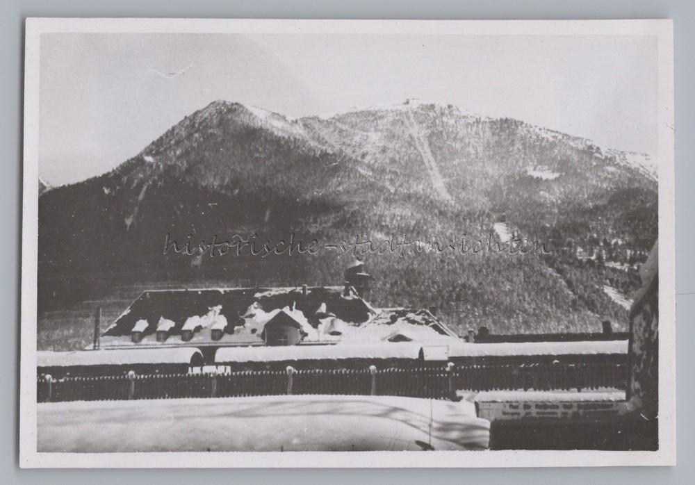 Garmisch-Partenkirchen 1944-Building Wank-Old Photo 1940s