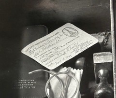 Original A AUBREY BODINE ‘Still Life’ HL MENCKEN Desk Drawer w CIGARS Photograph