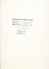 Vintage Photograph 1992 William Blunt Door & Chair Platinum Palladium Print