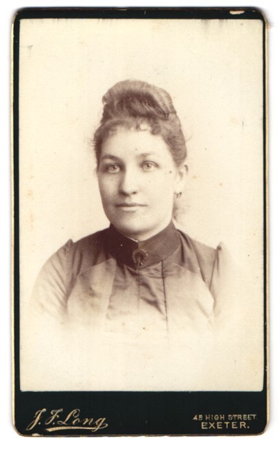 Photograph J. Long, Exeter, High Street 45, Portrait of a Woman