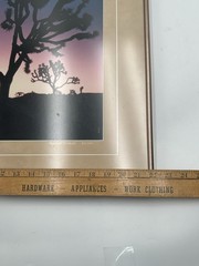 Vtg Large Format Photography Joshua Tree And Full Moon Signed And Numbered 21×29