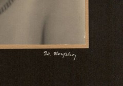 12x10cm vintage photo 1920s elegant lady neckline bar – signed photo B