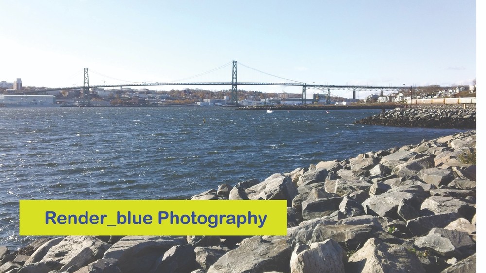 DESKTOP BACKGROUND HALIFAX CANADA ROCKS WATER BRIDGE ON A SUNNY DAY NICE PHOTO