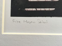 BRUCE BLUM SIGNED COLOR Photo Print (18″X 24″)-«Fire Museum Detail «