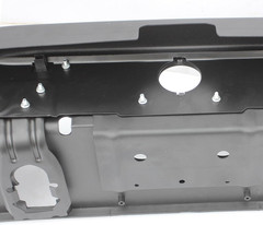 Black Rear Step Bumper Steel for 2009-2018 Dodge Ram 1500, 2019 RAM 1500 CLASSIC