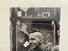 Vintage ART PHOTOGRAPHY Signed Richard Komara 1970’s MAN MOHAWK Emotion Teeth #2