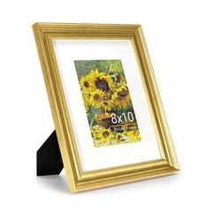 YOUNG POONG 8×10 Picture Frame，Display Pictures 5×7 with Mat or 8×10 With