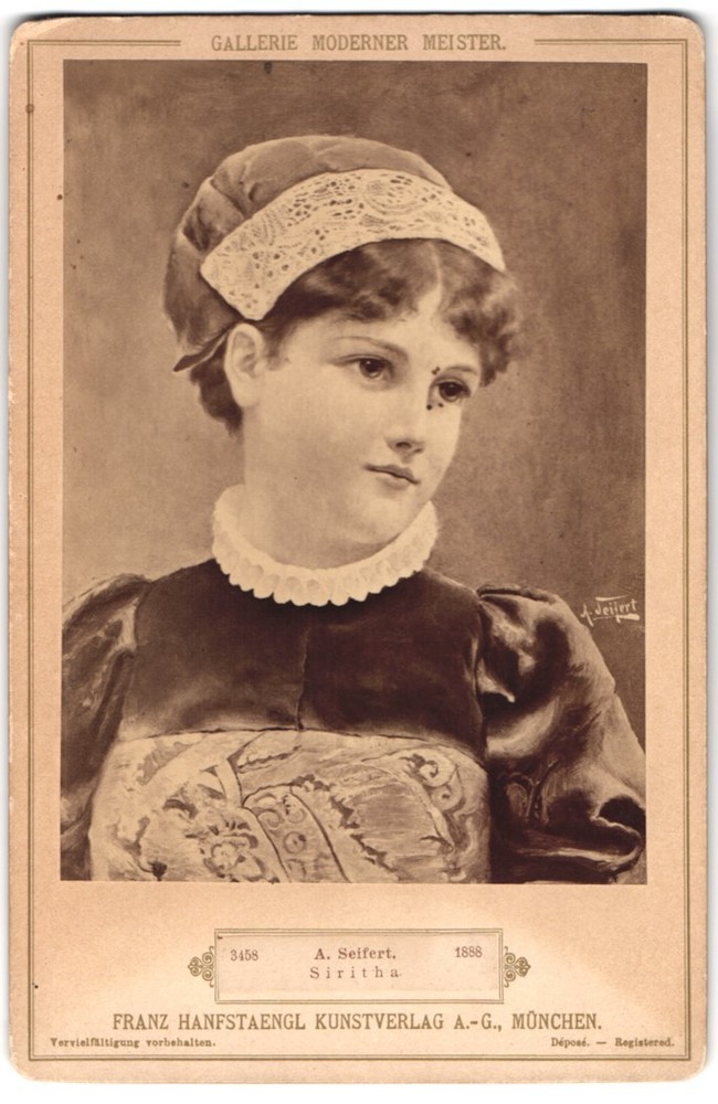 Photography Franz Hanfstaengl, Munich, painting: Siritha, after A. Seifert