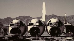 VINTAGE AIRCRAFT /AIRPLANE SALVAGE SCRAPYARD SURREAL LANDSCAPE PHOTOGRAPH