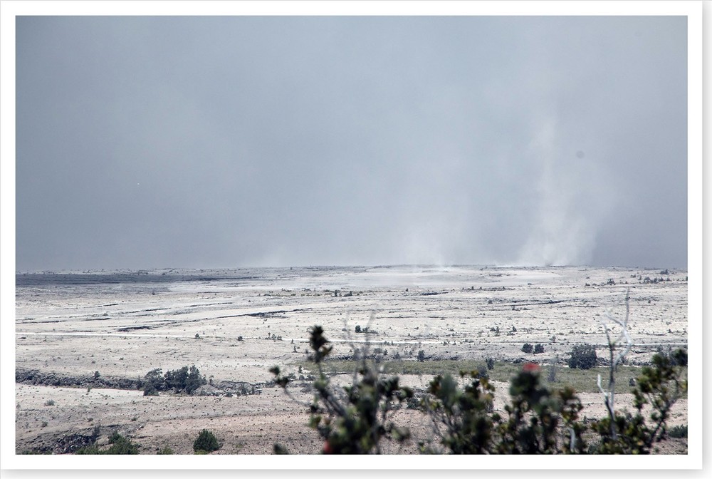 2018 Kilauea Volcano Hawaii Ash Covered Kau Desert Silver Halide Photo