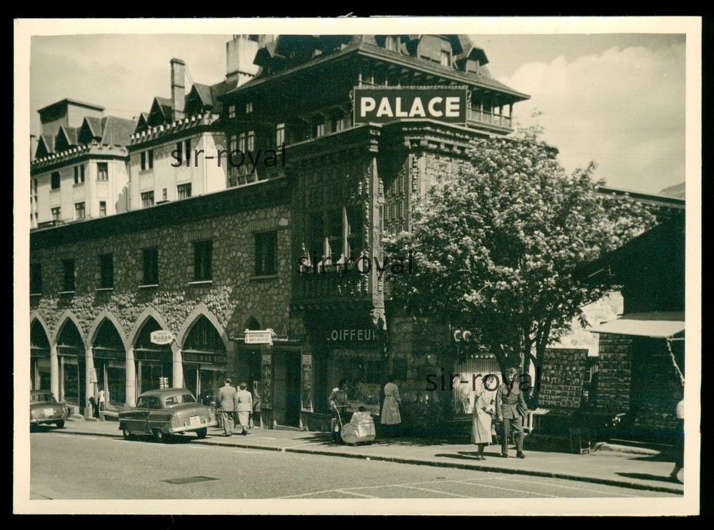 St. Moritz Circa 1960 – Badrutt’s Palace Hotel – Switzerland 1950s 1960s Photo 10x7cm