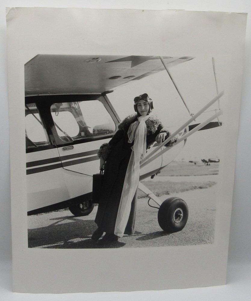 Joel Peter Witkin (b.1939) photograph 11×14” female aviator airplane